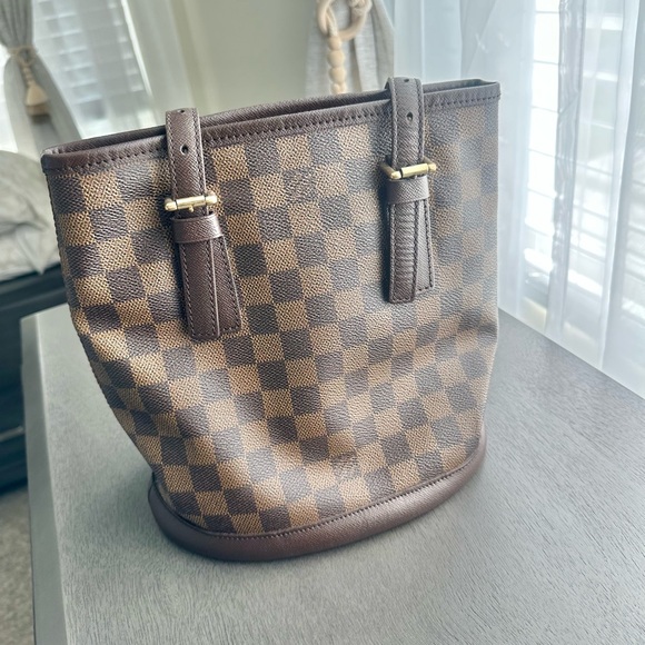 Louis Vuitton Bucket Bag in Damier Ebene - Picture 1 of 9